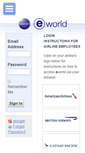 Mobile Screenshot of eworld.oneworld.com